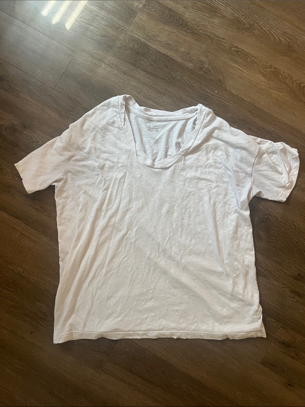 aerie White Short-Sleeve V-Neck Tee